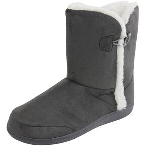 Women Plush Fleece Bootie Slippers Winter Memory Foam Indoor House Slippers for Women Boot Shoes