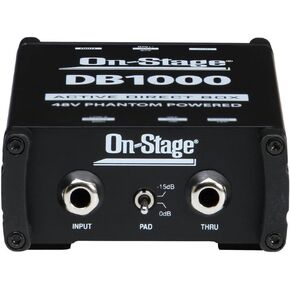 On-Stage DB1050 Passive Multi-Media DI Box