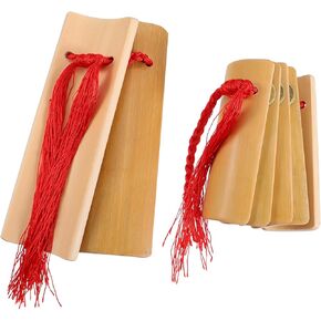 1 Pair Professional Chinese Kuaiban Bamboo China Allegro Clapper Traditional Instrument Festival Performance Props for Birthday Graduation Wedding Favors