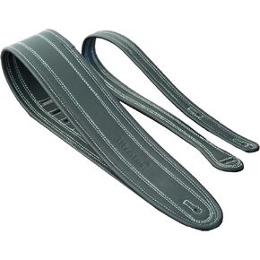 Genuine Leather Guitar Strap 3″ Inch Wide, Adjustable Padded, Vintage Guitar Straps - BLACK