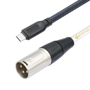 Devinal USB C to XLR Cable, Smartphone/Laptop to XLR Male Output Cable for Amplifier, Speaker, Mixer Console, etc 10 FT