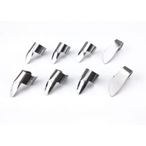 Honbay 6 Metal Finger Picks + 2 Thumb Picks Set Guitar Finger Picks for Guitar, Ukulele, Bass