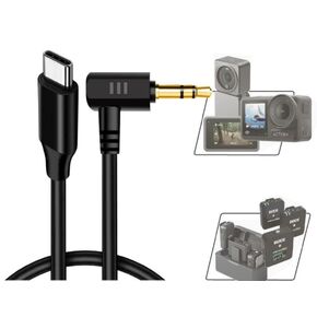 Coyktonty Audio Adapter Cable for DJI Osmo Action 5 Pro/4 3 2 Type-c to 3.5mm Compatible with Mainstream Microphones for Direct Insertion and Use