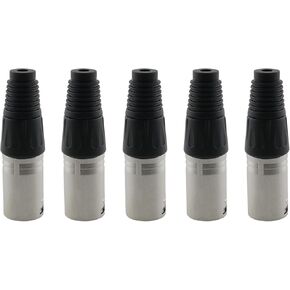 DGZZI 5PCS Audio XLR Plug Connector Male 3 pin Welding Type Microphone Audio Cable Connector Terminal in Kuwait