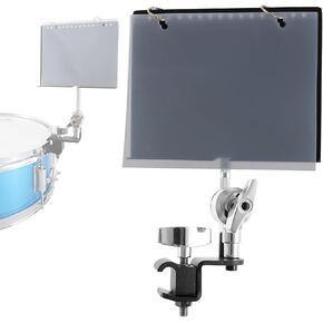 RANMING Drum Set Mounting Clamp Drum Hoop Mount Music Stand Clamp for Snare Drums and Toms Drum Set Clamp with Straight-Shaped Sheet Music Arm ,Drum Set Extension Mount for Percussion Instruments