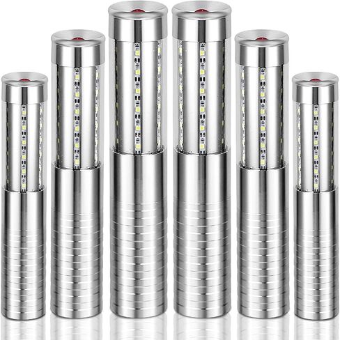 6 قطع LED ستروب باتون ضوء المرحلة المحمولة ضوء زجاجة الشمبانيا زجاجة بريق زجاجة خدمة ضوء زجاجة محمولة ضوء علوي لشريط ملهى ليلي حفلة موسيقية الحدث في الهواء الطلق (فضي، ضوء أبيض) in Saudi Arabia
