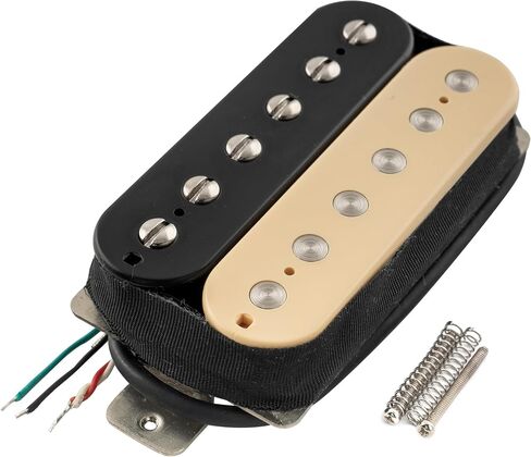 Artec HBA115 Alnico 5 Uncovered Standard Humbucker Electric Guitar Neck Bridge Pickup Set, Zebra in Saudi Arabia