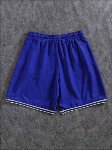 Milumia Men's Letter Print Drawstring Sports Shorts Basketball Track Shorts in Saudi Arabia