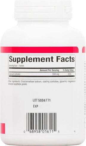 Natural Factors, Calcium Citrate, Helps Maintain Strong Bones and Teeth, 90 tablets (90 servings) in Saudi Arabia
