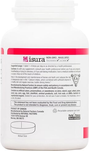 Natural Factors, Calcium Citrate, Helps Maintain Strong Bones and Teeth, 90 tablets (90 servings) in Saudi Arabia