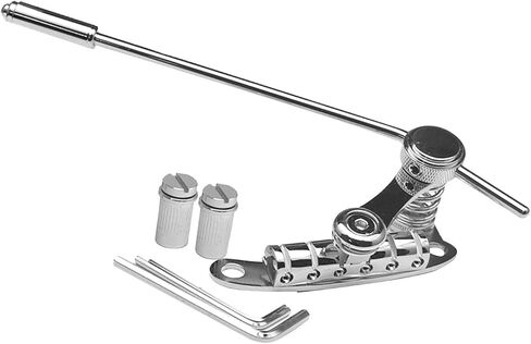 Guitar Tremolo Bridge Tailpiece Vibrato Bridge, Professional Electric Guitar Bridge Stop Bar Tailpiece Tremolo for Practise, black in Saudi Arabia