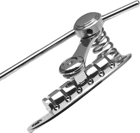 Guitar Tremolo Bridge Tailpiece Vibrato Bridge, Professional Electric Guitar Bridge Stop Bar Tailpiece Tremolo for Practise, black in Saudi Arabia