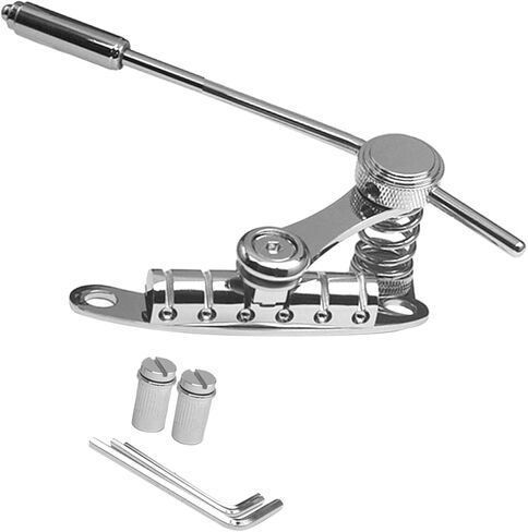 Guitar Tremolo Bridge Tailpiece Vibrato Bridge, Professional Electric Guitar Bridge Stop Bar Tailpiece Tremolo for Practise, black in Saudi Arabia