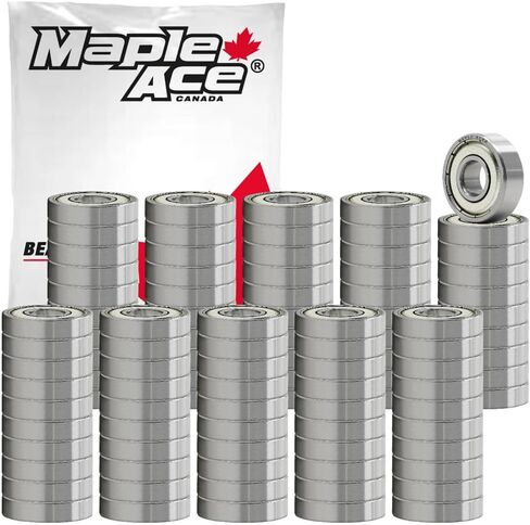 MAPLE ACE 608-ZZ Ball Bearing Premium Metal Shielded 8x22x7mm (20Pcs) in Saudi Arabia