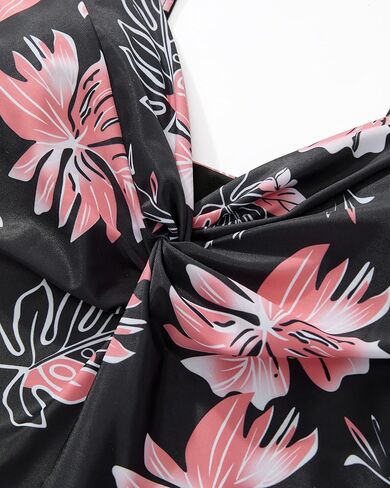 RXRXCOCO Womens Tankini Push Up Tummy Control Swimsuit Knot Front Bathing Suit in Kuwait