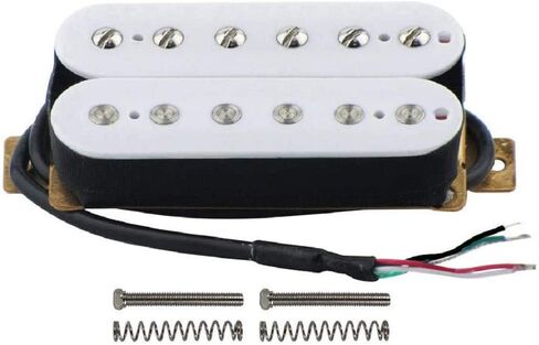 بيك اب هامبوكر بملف مزدوج 52 ملم من السيراميك للجيتار الكهربائي - ابيض in Kuwait