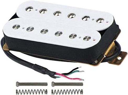 بيك اب هامبوكر بملف مزدوج 52 ملم من السيراميك للجيتار الكهربائي - ابيض in Kuwait