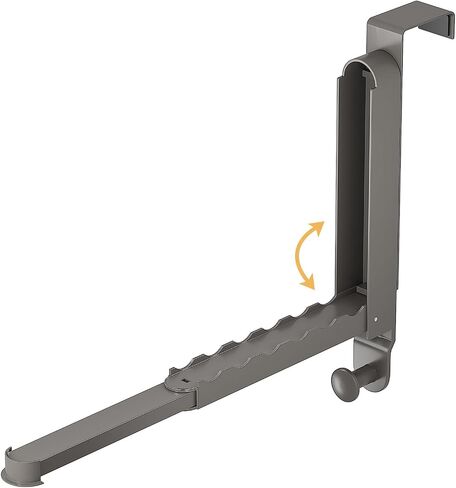 13.1in Expandable Over The Door Hooks Hanger with 6 Grooves Foldable Over Door Drying Rack for Clothes, Towels, Coats Metal Over Door Hooks Laundry Drying Rack for Bedroom, Bathroom, Beige in Saudi Arabia