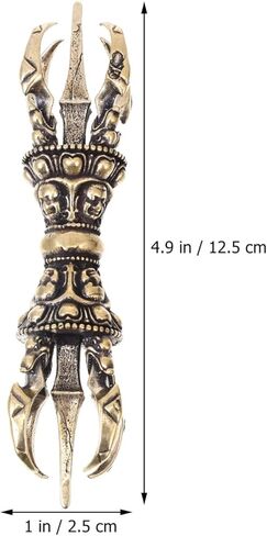 FOMIYES التبتية فاجرا دورجي فوربا سحر التبتية فاجرا دورجي النحاس خمر فوربا مدقة بوذا تمثال العتيقة أداة شيطان مدقة البوذية الدينية الحرفية ديكور المنزل قلادة فضية in Kuwait