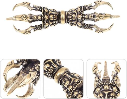 FOMIYES التبتية فاجرا دورجي فوربا سحر التبتية فاجرا دورجي النحاس خمر فوربا مدقة بوذا تمثال العتيقة أداة شيطان مدقة البوذية الدينية الحرفية ديكور المنزل قلادة فضية in Kuwait