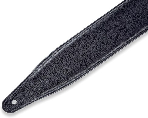 حزام جيتار من الجلد باللون الأسود مقاس 2.5 بوصة من Levy's Leathers بتصميم قطع ماسية؛ أسود (MC317DCO-BLK_BLK) in Kuwait