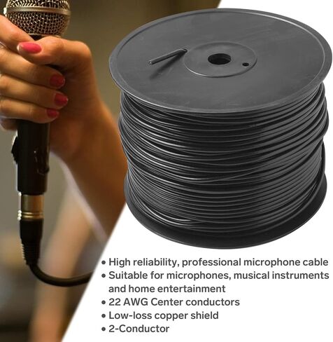 STEREN 1000ft 22AWG 2-Conductor Microphone CableSteren ProAudio: Professional-Grade - Superior Sound Quality for Studio, Stage, and Live Performances in Saudi Arabia