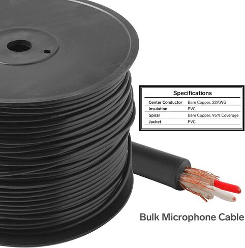 STEREN 1000ft 22AWG 2-Conductor Microphone CableSteren ProAudio: Professional-Grade - Superior Sound Quality for Studio, Stage, and Live Performances in Saudi Arabia