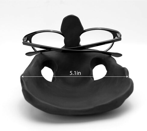 Marsrut (Golden) Creative Skull Eyeglasses Stand Holder - Resin Statue Ornament for Spectacle & Sunglasses Display | Gothic Style Rack Accessories for Home Office, Bedside, Desk & Nightstand Decor in Saudi Arabia