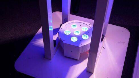 Rockville Battery PAR 61 Pack White, 8 Pack, Rechargeable RGBWA+UV Wash Lights with Charging Flight Case, Includes Remote, 15 Hours Battery Life, Perfect for Events, Parties & DJ Gigs in Kuwait