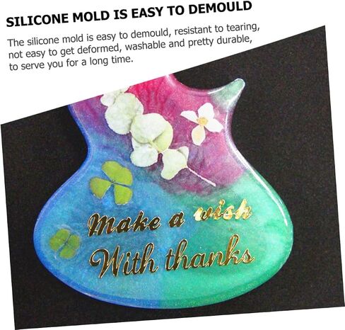 1 Set Guitar Picks Holder Casting Plectrums Teardrop Resin Casting Guitar Picks Moulds Guitar Plectrums Resin Epoxy for Guitar Picks Triangle Pendant Mold Supplies White in Saudi Arabia