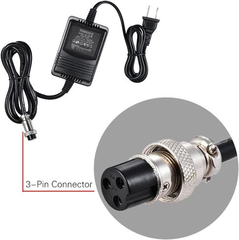 17 فولت 600 مللي أمبير، خلاط إمداد الطاقة، وحدة خلط وحدة التحكم، محول تيار متردد، موصل 3 دبابيس، 110 فولت، قابس أمريكي لـ Yamaha F4/F7/6FX/MG82X in Kuwait