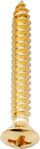Musiclily Ultra 3x25mm Stainless Steel Countersunk Mounting Screws for Guitar or Ukelele Strap Button, Gold (Set of 6) in Saudi Arabia