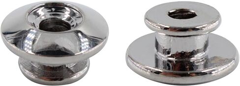 2 Pack Metal Head Guitar Strap Button, Mushrooms Strap Locks for Guitar Ukulele Electric Bass, Silver in Saudi Arabia