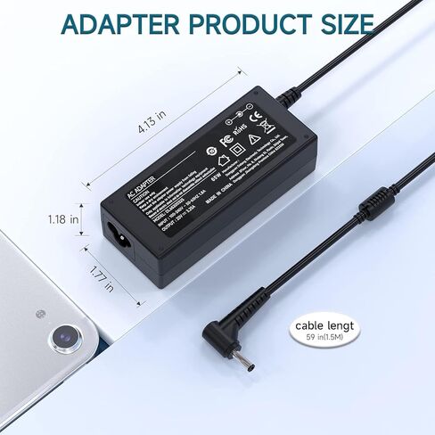 45W AC Charger for Lenovo IdeaPad S145 S340 S540 S150 320 1 3 5 S340-14API S340-14IWL S340-15API S540-14IWL S340-15IIL S540-14API S540-15IWL S145-14API 15AST 15IML05 ADL45WCC Laptop Power Supply Cord in Saudi Arabia