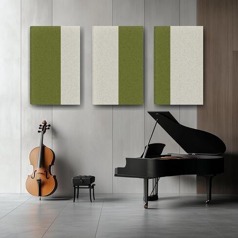 3 قطع من الألواح الصوتية المصنوعة من القماش المخيط ماصة للصوت، 3 قطع من ألواح الرغوة المقاومة للصوت مقاس 35.5 × 23.6 بوصة للجدران، وألواح الحائط المخففة للصوت للمنزل والمكتب. رمادي غامق ورمادي فاتح in Kuwait