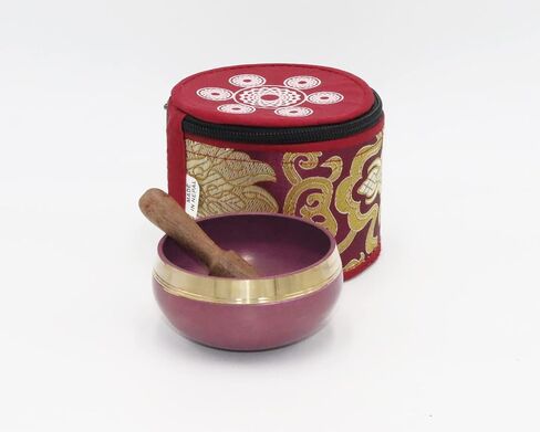 Singing Bowl - For Meditation, Yoga, Sound Therapy, Spiritual Healing, Prayer, Relaxation, Gift (Dark Purple) in Saudi Arabia