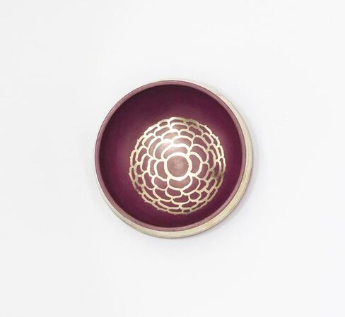 Singing Bowl - For Meditation, Yoga, Sound Therapy, Spiritual Healing, Prayer, Relaxation, Gift (Dark Purple) in Saudi Arabia