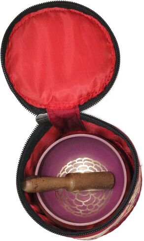 Singing Bowl - For Meditation, Yoga, Sound Therapy, Spiritual Healing, Prayer, Relaxation, Gift (Dark Purple) in Saudi Arabia