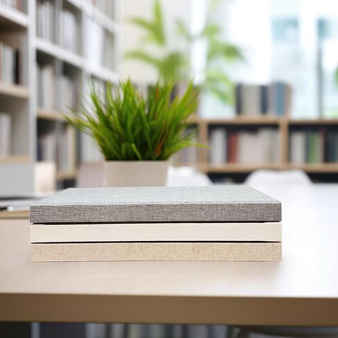 Decorative Book Set with a Wood Chain/Knot Accessory | Linen Book Set | Set of 3 Real Linen Books for Decor | Home Decor Coffee Table Set | Display Books for Coffee Tables and Shelves in Saudi Arabia