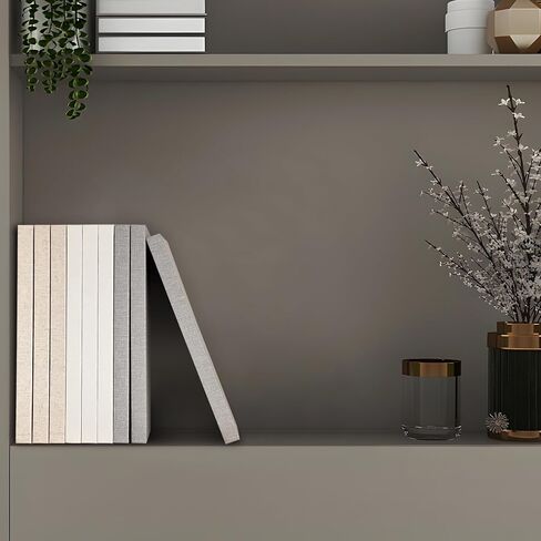 Decorative Book Set with a Wood Chain/Knot Accessory | Linen Book Set | Set of 3 Real Linen Books for Decor | Home Decor Coffee Table Set | Display Books for Coffee Tables and Shelves in Saudi Arabia