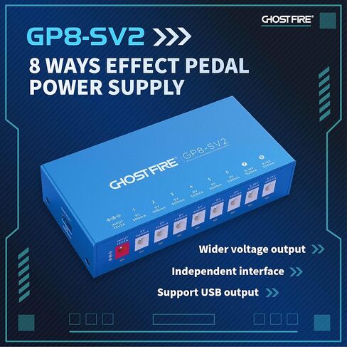 GHOST FIRE Pedal Power Supply Isolated power supply with Independent short-circuit protection (GP5-SV1) in Saudi Arabia