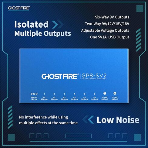 GHOST FIRE Pedal Power Supply Isolated power supply with Independent short-circuit protection (GP5-SV1) in Saudi Arabia