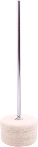 A-xctoe ２pcs طبل الخافق الفولاذ المقاوم للصدأ عرقوب كريم-أبيض لباد طبل الخافق دواسة in Kuwait