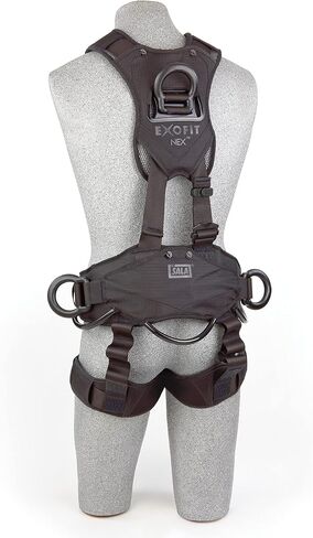 3M DBI-SALA ExoFit NEX 1113370 سرج الوصول/الإنقاذ بحبل أسود لكامل الجسم، 5 حلقات AlumD، حزام مع وسادة/حلقات جانبية على شكل حرف D، أشرطة للساق QC للقفل، صغير، أزرق/رمادي in Saudi Arabia