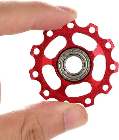 2PCS 11T Mountain Bike Rear Derailleur, Aluminium Alloy ightweight , Anti - Rust,Ball Bearings Derailleur Pulley Cycling Accessories Bike Rollers Derailleur Extender Bike in Saudi Arabia