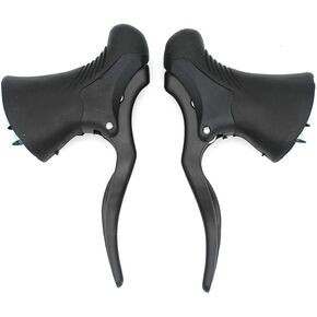 hong111 Bicycle Brake Lever,Bicycle Brake Handle 1 Pair Universal Aluminum MTB Mountain Bike Cycling Brake Levers Front & Rear Brake Levers Drop Handlebar Set