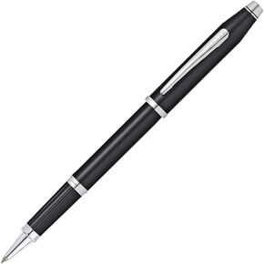 Cross Century II Black Lacquer Rollerball Pen with Chrome Point