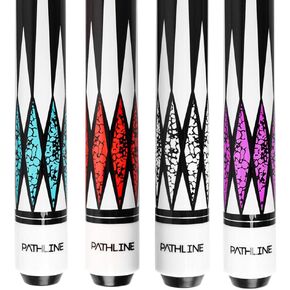 Pathline Pool Cue Stick - 58 inch Canadian Maple Professional Billiard Pool Stick (4 Colors, 18oz, 19oz, 20oz, 21oz)