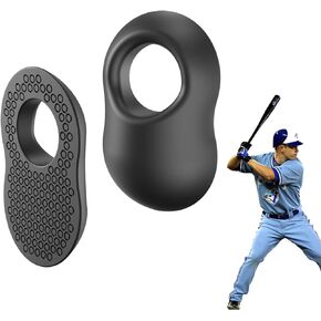 2 Pack Baseball Thumb Guard for Pro Batters, Hitter Swing Training Aid, Thumb Guard Baseball & Softball Baseball Batting Grip Baseball Accessories Baseball Training Equipment Reduce Bat Sting-Black