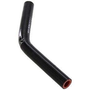 HPS HTSEC45-062-BLK Silicone High Temperature 4-ply Reinforced 45 degree Elbow Coupler Hose, 100 PSI Maximum Pressure, 4" Leg Length on each side, 5/8" ID, Black